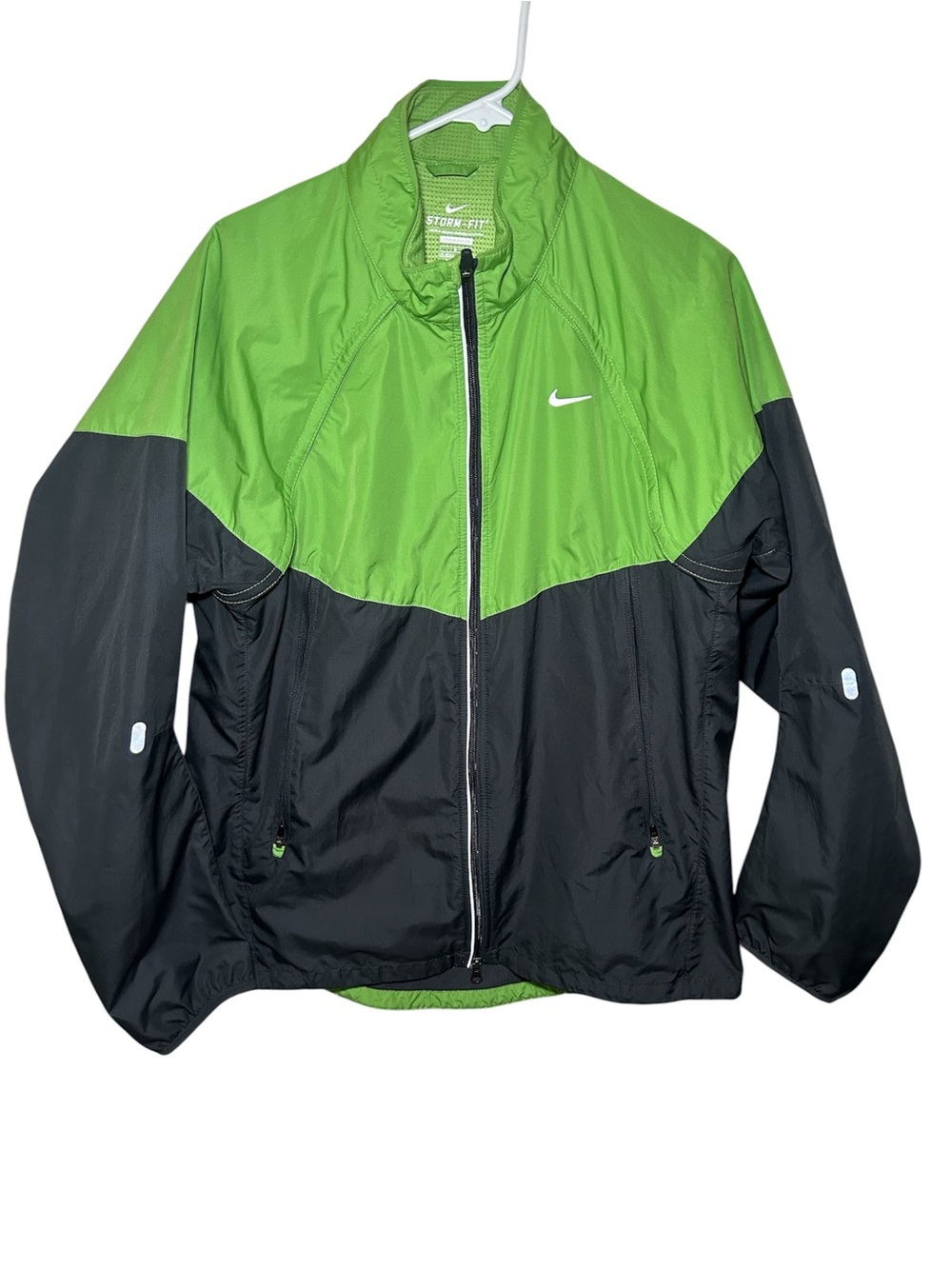Nike Storm Fit Men’s Lime Green and Black Windbreaker Jacket